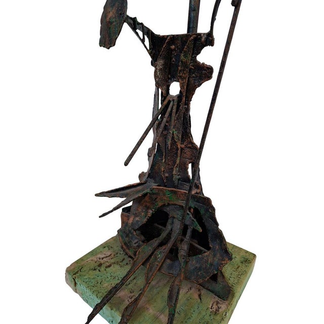 Vintage Brutalist Copper Sculpture, 1960 For Sale - Image 4 of 12
