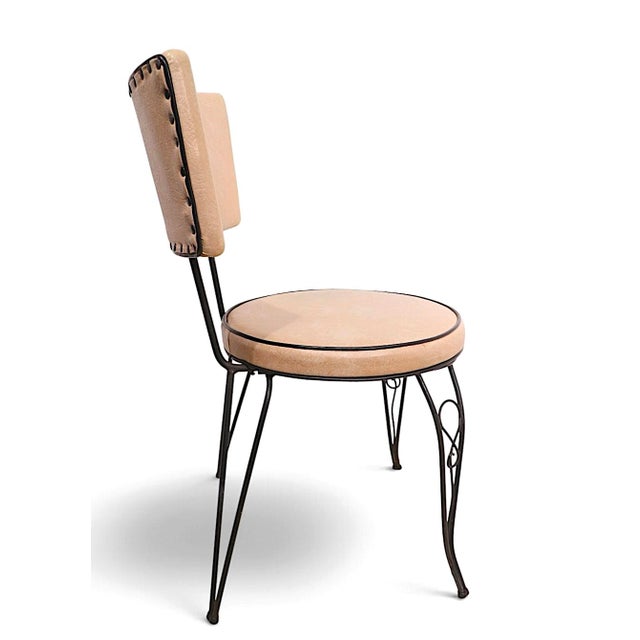 Pink 7 Piece 1950's Mid Century Kitchen Dining Set For Sale - Image 8 of 18
