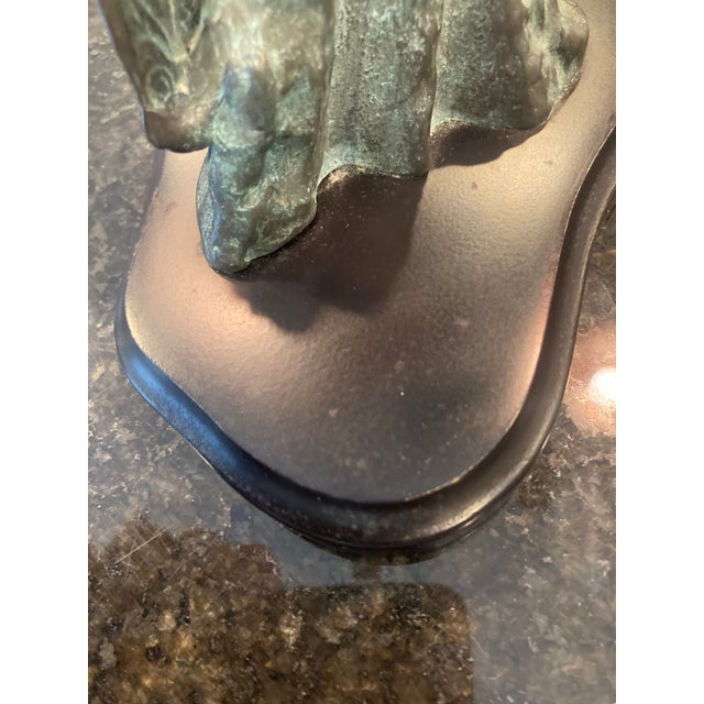 1980s Spi Solid Brass Humpback Whale & Calf Sculpture For Sale - Image 10 of 10