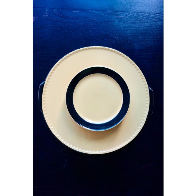 Vintage Dessert Plates and Serving Platter from Villeroy & Boch, 1950s, Set of 7 For Sale - Image 4 of 11