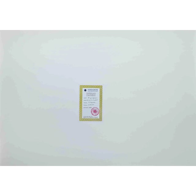 Contemporary Martine Goeyens, Pink Blossoms, Original Lithograph, 2000s For Sale - Image 3 of 4