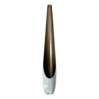 Brown Vase by Gunnar Nylund for Strömbergshyttan, 1960s For Sale