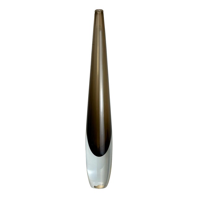 Brown Vase by Gunnar Nylund for Strömbergshyttan, 1960s For Sale