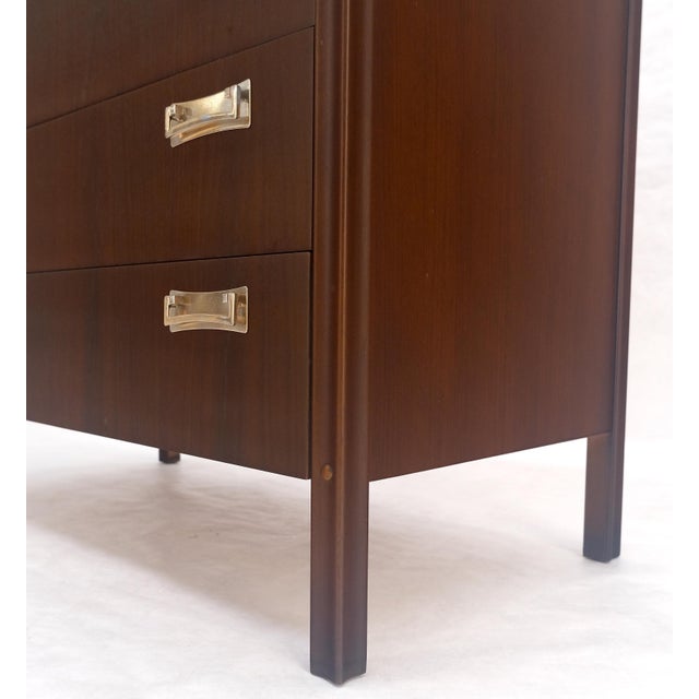 4 Drawers Mid Century Modern Walnut Dresser MINT For Sale - Image 10 of 12