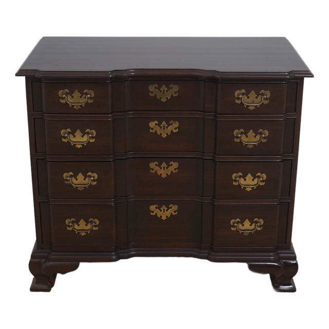 Ethan Allen Cherry Block Front Bachelors Chest For Sale