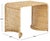 Contemporary Zendy Wicker Rattan Waterfall Accent Table in Light Natural For Sale - Image 3 of 8