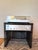 1980s Vintage Side Table in Black Perforated Sheet Metal, 1980s For Sale - Image 5 of 8