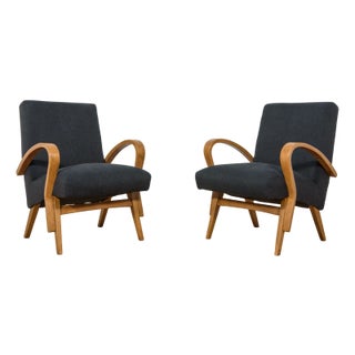 Mid-Century Armchairs, Former Czechoslovakia, 1960s, Set of 2 For Sale
