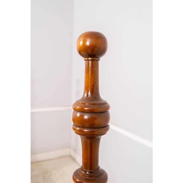 Wood L&jg Stickley Cherry California King Chippendale Style Poster Bed For Sale - Image 7 of 16