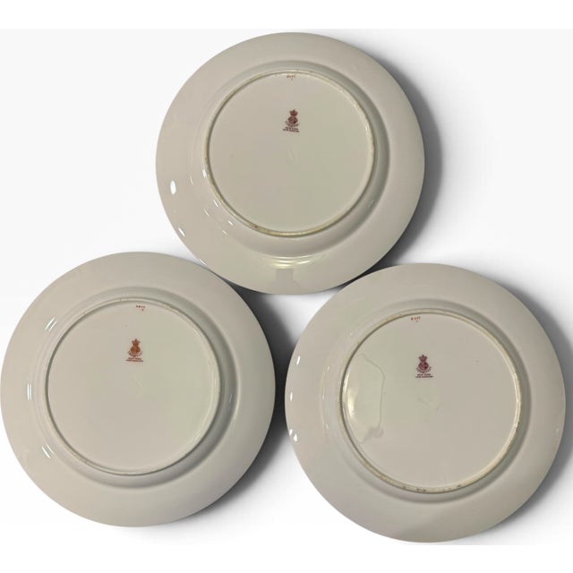 Gold Antique Minton for Tiffany and Co. Gold-Encrusted Dinner Plates - Set of 18 For Sale - Image 8 of 17