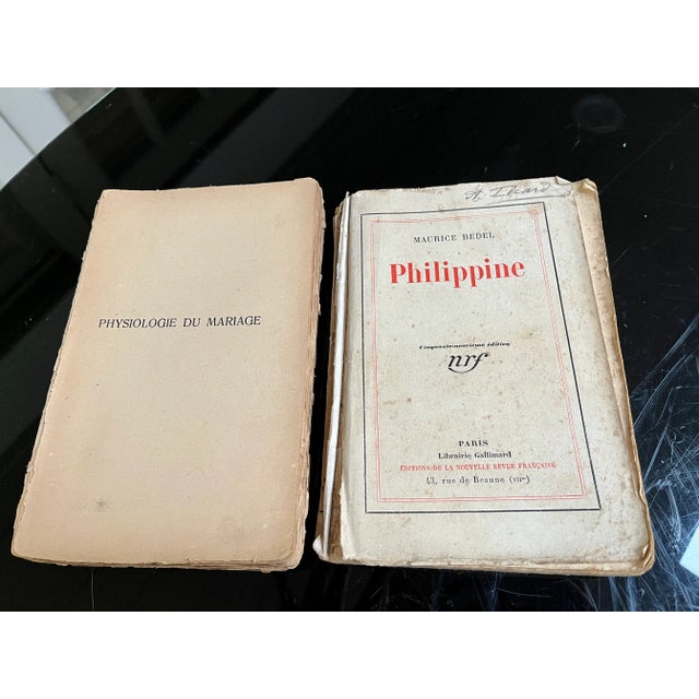 Antique Early 1900s French Unbound Library Books - Set of 5 For Sale In Dallas - Image 6 of 8