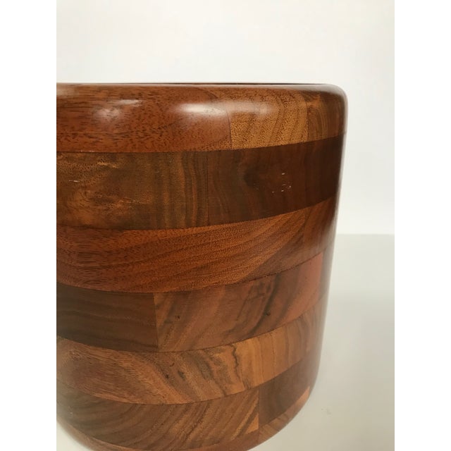 MidCentury Kustom Kraft Solid Black Walnut Ice Bucket Chairish