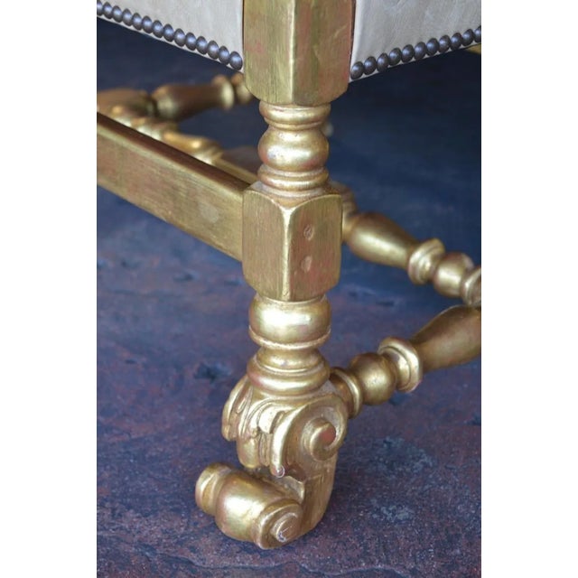 Metal 19th Century Italian Trono / Throne Chair For Sale - Image 7 of 9
