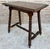 Mid 20th Century French Walnut Carved Side Table with Turned Legs and Stretcher, 1940s For Sale - Image 4 of 18