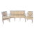 18th Century Louis XVI Salon Set With Sofa and Armchairs -Set of 3 For Sale