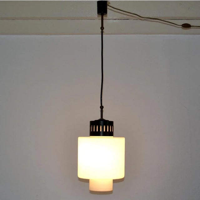 Opaline Pendant from Stilnovo, 1960s For Sale - Image 9 of 12
