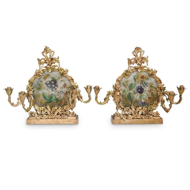 1940s Gilt Bronze Candelabras - a Pair For Sale - Image 13 of 13