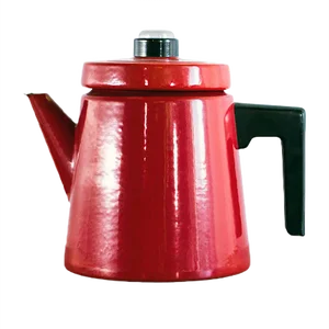 Enameled Cast Iron Coffee Pot by Antti Nurmesniemi for Finel, 1950s