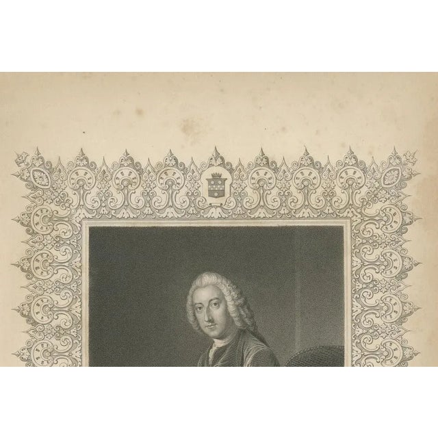 Antique Portrait of William Pitt Earl of Chatham, 1850 For Sale - Image 6 of 9