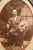 American Stately Large Antique Sterling Silver Oval Picture Frame With Period Photo Photograph Man in Suit Bow Tie Fashion Home Decor For Sale - Image 3 of 9