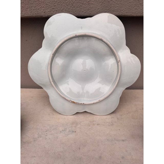 French Majolica Oyster Plate, Circa 1890 For Sale - Image 4 of 4