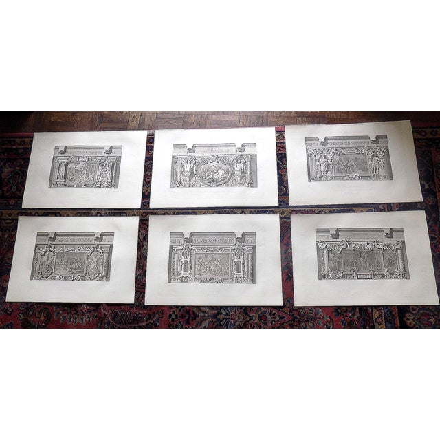 Black Antique 19th C. Palais De Fontainebleau Architectural Details - Set of 6 For Sale - Image 8 of 8