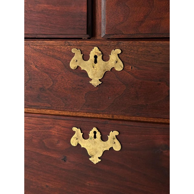 Chippendale-Style Black Walnut Tall Chest of Drawers, 1930s For Sale - Image 10 of 17