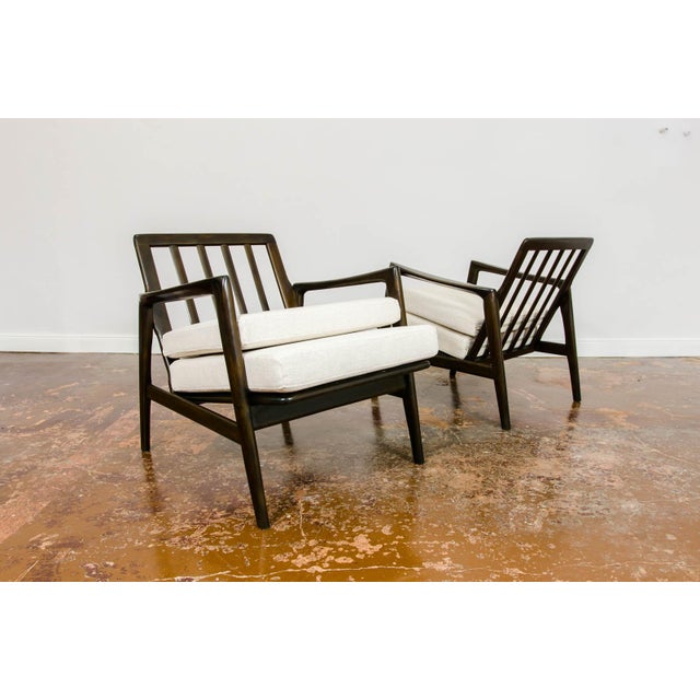 Vintage Lounge Chairs from Swarzędzkie Fabryki Mebli, 1960s, Set of 2 For Sale - Image 4 of 17