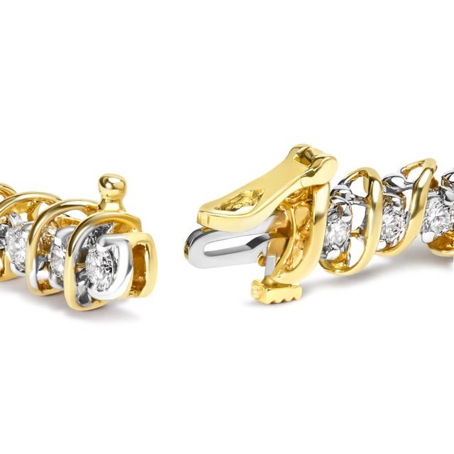 Imagine adorning your wrist with a symphony of elegance and brilliance. This exquisite tennis bracelet, fashioned from...