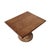 Wood 1960s Solid Walnut Swiveling Pedestal Side Table For Sale - Image 7 of 8