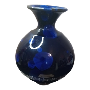 1980s Exquisite Signed Davidson Cherokee Reactive Glaze Art Studio Pottery Vase.