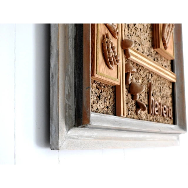 1960s 1960s Modern Farmhouse Kitchen Wall Sculpture Decor For Sale - Image 5 of 13