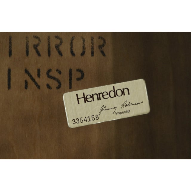 Wood Henredon Beveled Glass Chippendale Mahogany Mirror For Sale - Image 7 of 8