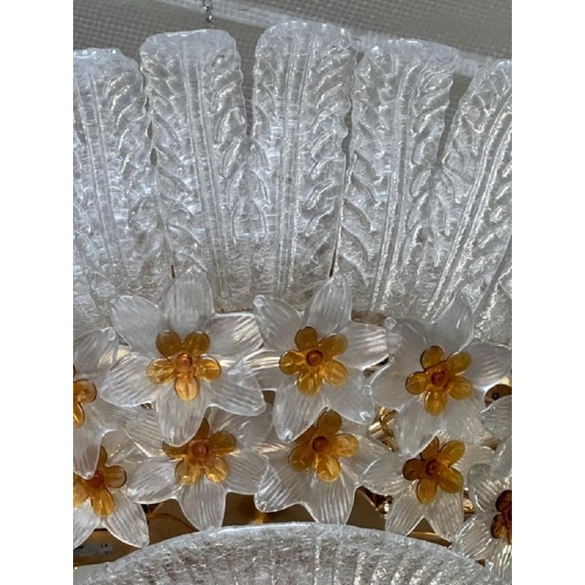 Large Murano Rose Window Chandelier, 1960s For Sale - Image 8 of 13