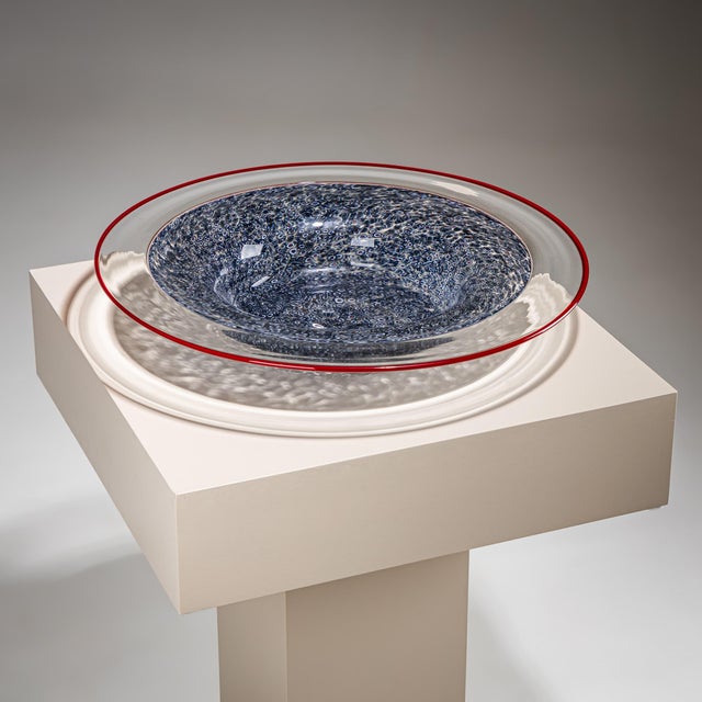 Mid-Century Modern Murano Glass Centerpiece by Gae Aulenti for Vistosi, Italy, 1970s For Sale - Image 3 of 8