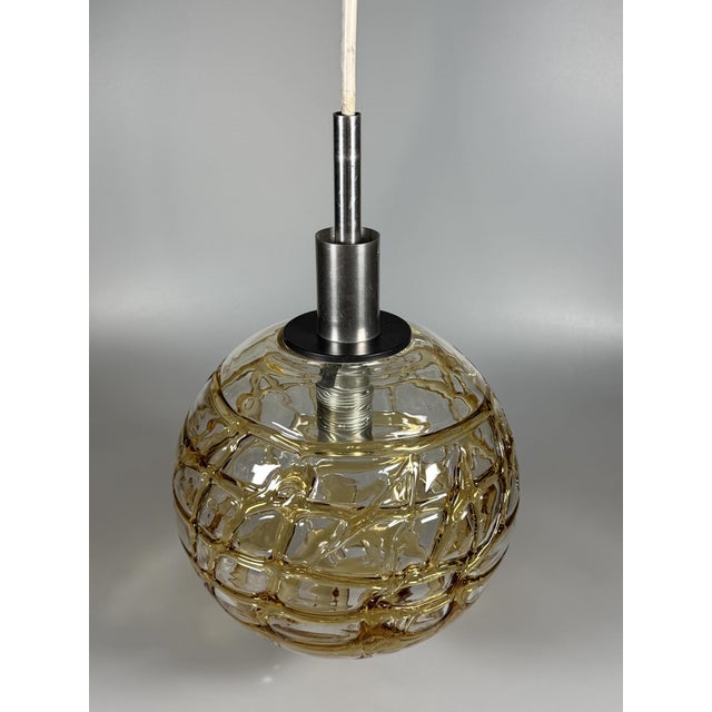 Globe Pendant Lamp by Doria Leuchten, Germany, 1960s For Sale - Image 3 of 14