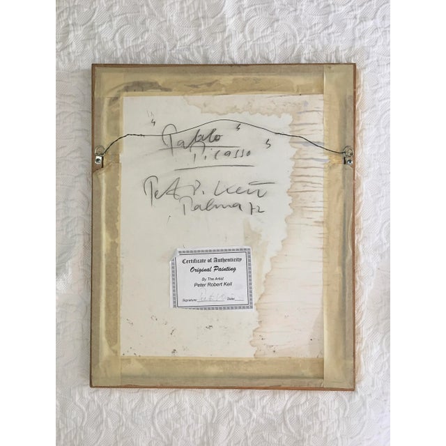 Peter Keil “Pablo Picasso” Painting by Peter Keil For Sale - Image 4 of 7