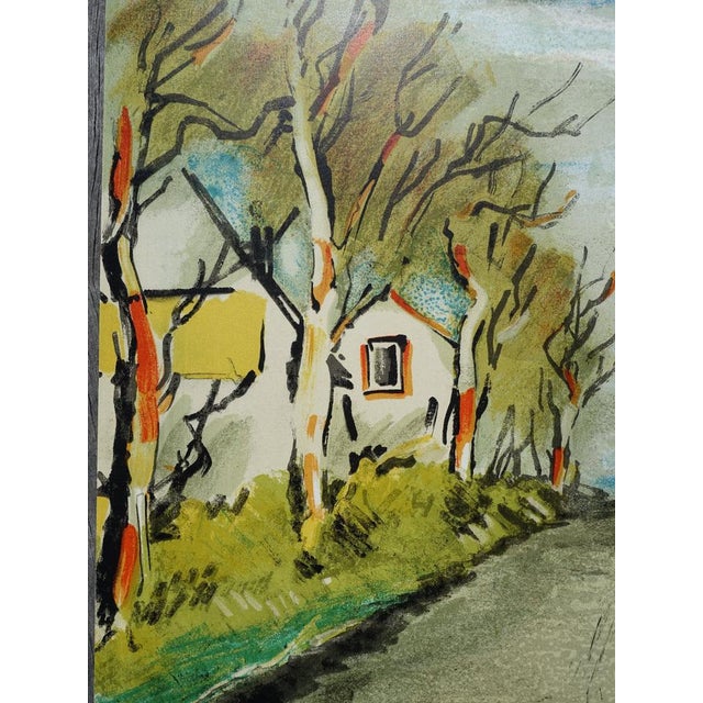 After Maurice De Vlaminck, The Road, 1958, Original Signed Lithograph For Sale - Image 4 of 6