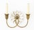 Pair of Hollywood Regency Style Crystal and Brass Wall Sconces, J. Randell Powers for Visual Comfort, each with starburst...