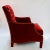 English Red Velvet English Chairs - Set of 2 For Sale - Image 3 of 7