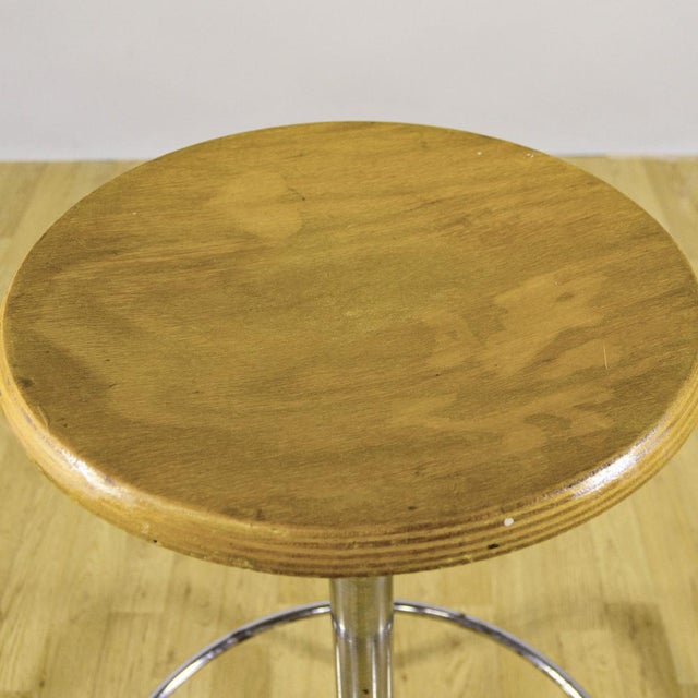 Vintage Adjustable Chrome Surveyors Swivel Stool, 1960s For Sale - Image 10 of 18
