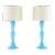 Venetian Glass with Gold Flecks Table Lamps - a Pair For Sale