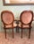 Mid 20th Century Pair of Vintage Louis XVI Style Carved Fauteuil Armchairs in Salmon Velvet For Sale - Image 5 of 6