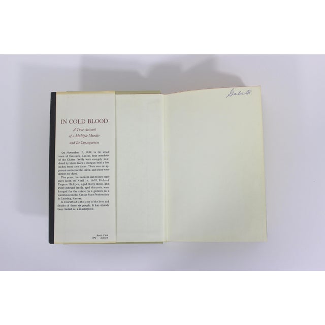 Paper 1965 Edition Truman Capote in Cold Blood Hard Cover With Dust Jacket For Sale - Image 7 of 10
