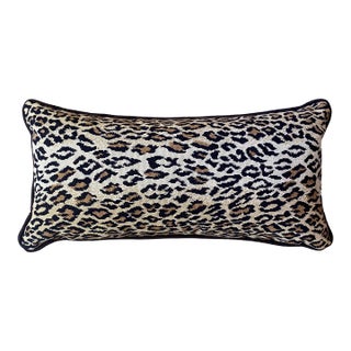 Custom Leopard Print Lumbar Throw Pillow For Sale