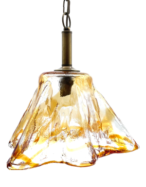 Large Murano Glass Fazzoletto Pendant Lamp, 1970s