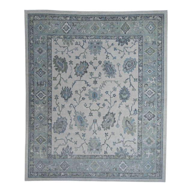 Turkish Oushak Rug 12'6" x 14'11" #20397 For Sale