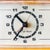 Vintage mid-century electric alarm clock by Good-old-Electric, made of yellow plastic from the 1970s. This alarm clock...
