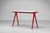 Rare model 512 Compas table designed by Jean Prouvé and manufactured by Ateliers Jean Prouvé in France, 1953. This...