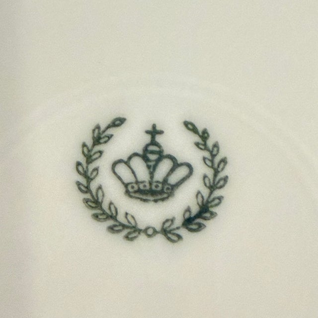Late 20th Century French Country White Bavarian Porcelain Dinnerware Set, Scalloped Gold Trim, 40 Pieces For Sale - Image 14 of 18